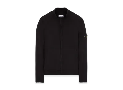 Stone Island 528A6 Soft Cotton Cardigan Knit - 23FW "Black"