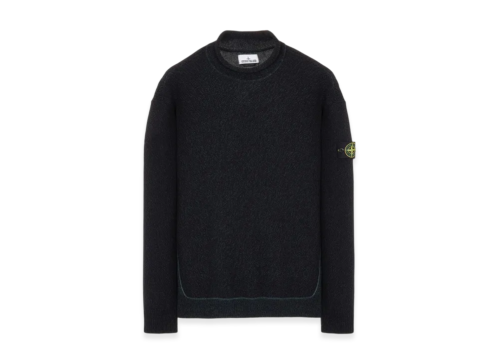 Stone Island 527C7 Lambswool Mockneck Knit - 22FW "Dark Green"