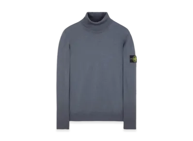Stone Island 525C4 Stocking Stitch Pure Light Wool Turtleneck Knit - 23FW "Lead"
