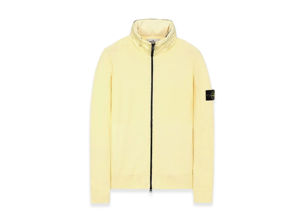 Stone Island 525B0 Full Zip Knit Cardigan - 21SS "Lemon"