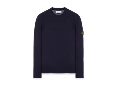 Stone Island 524A3 Lambswool Crewneck Knit - 23FW "Navy Blue"