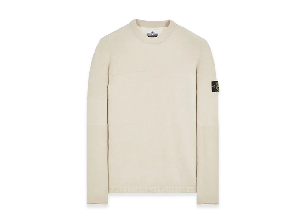 Stone Island 524A3 Lambswool Crewneck Knit - 23FW "Stucco"