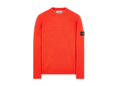 Stone Island 524A3 Lambswool Crewneck Knit - 23FW "Lobster Red"