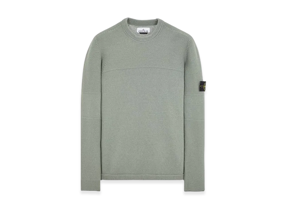 Stone Island 524A3 Lambswool Crewneck Knit - 23FW "Sage Green"