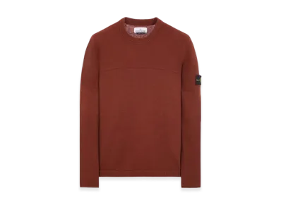 Stone Island 524A3 Lambswool Crewneck Knit - 23FW "Chestnut Brown"