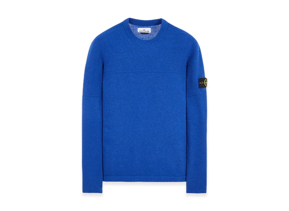 Stone Island 524A3 Lambswool Crewneck Knit - 23FW "Ultramarine Blue"