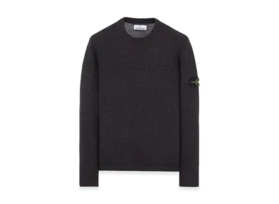 Stone Island 524A3 Lambswool Crewneck Knit - 23FW "Steel Grey Melange"