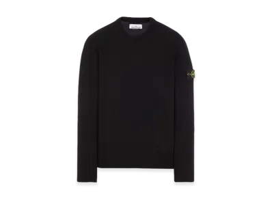 Stone Island 524A3 Lambswool Crewneck Knit - 23FW "Black"