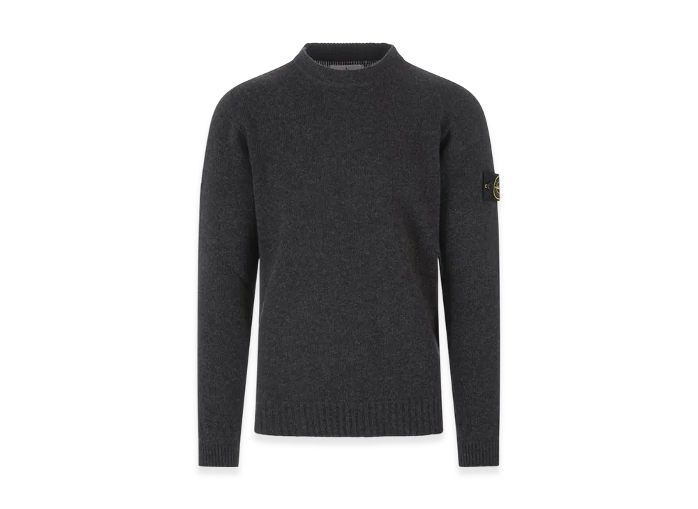 Stone Island 524A3 Lambswool Crewneck Knit - 22FW "Dark Grey"