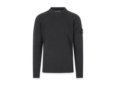 Stone Island 524A3 Lambswool Crewneck Knit - 22FW "Dark Grey"