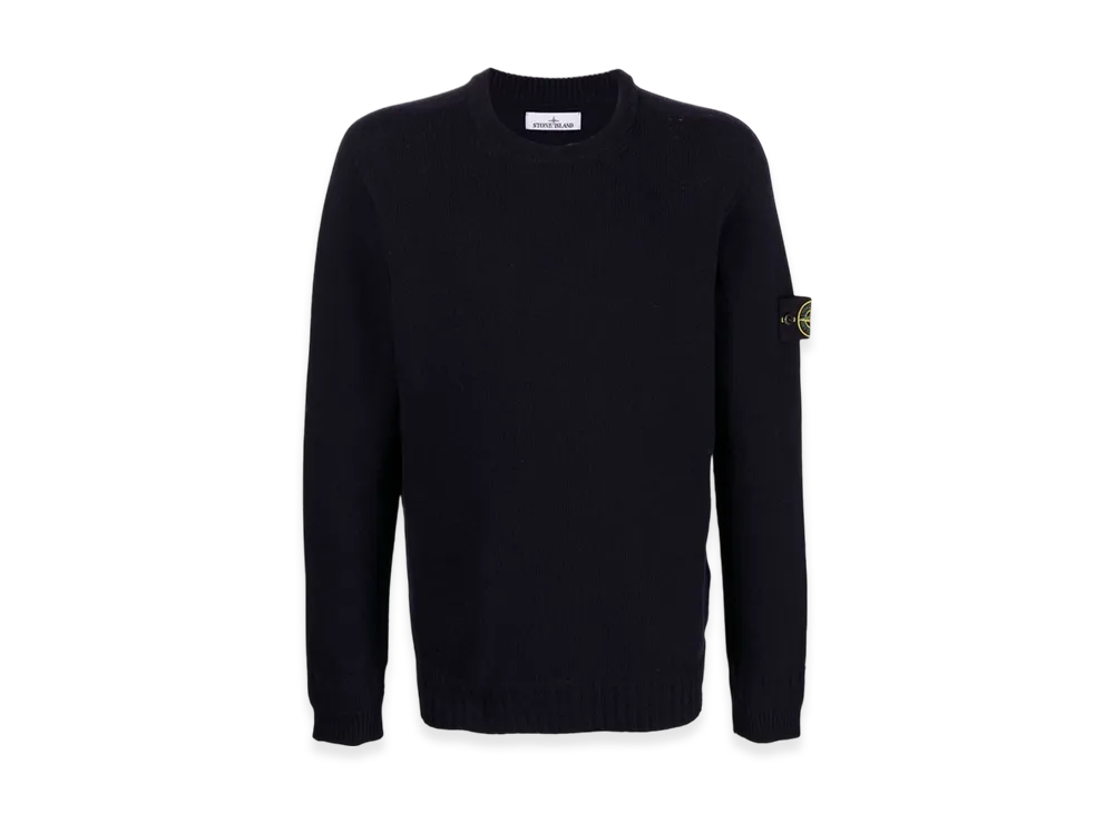 Stone Island 524A3 Lambswool Crewneck Knit - 22FW "Navy Blue"