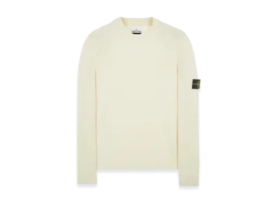 Stone Island 524A3 Lambswool Crewneck Knit - 22FW "Off White"