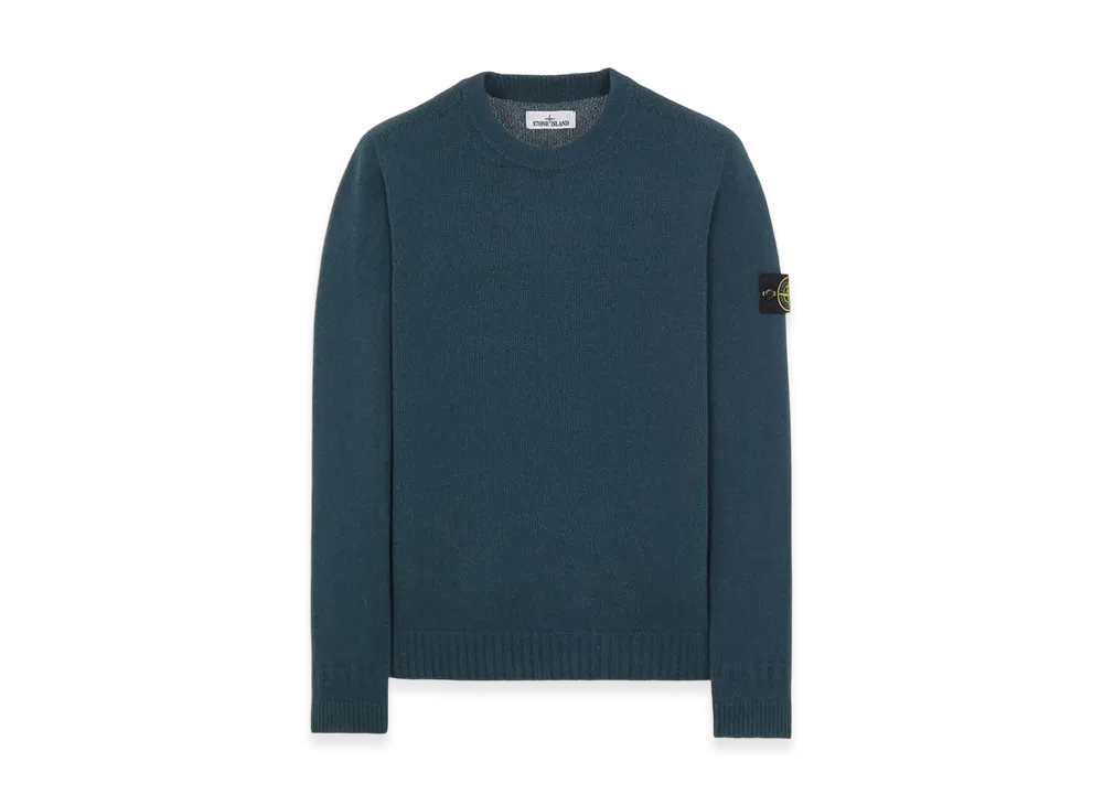 Stone Island 524A3 Lambswool Crewneck Knit - 22FW "Dark Green"