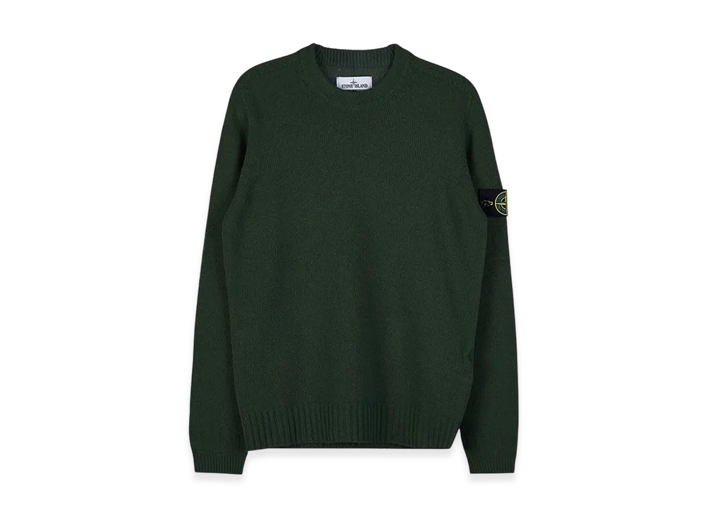 Stone Island 524A3 Lambswool Crewneck Knit - 22FW "Olive Green"