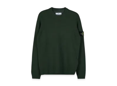 Stone Island 524A3 Lambswool Crewneck Knit - 22FW "Olive Green"