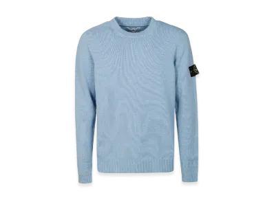 Stone Island 524A3 Lambswool Crewneck Knit - 22FW "Powder Blue"