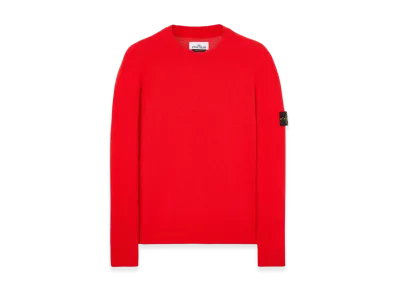 Stone Island 524A3 Lambswool Crewneck Knit - 22FW "Red"