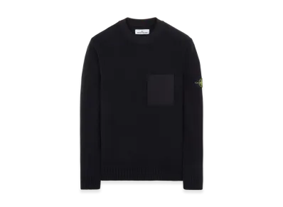 Stone Island 523D2 Soft Cotton with Mix Fabric- 22FW "Black"