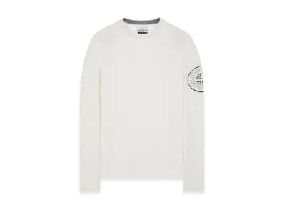 Stone Island 523B7 Organic Cotton Crewneck Knit - 23SS "White"