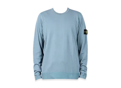 Stone Island 522B5 Reversible Knit Crewneck - 21SS "Mid Blue"