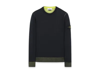 Stone Island 522B5 Reversible Knit Crewneck - 21SS "Navy Blue"