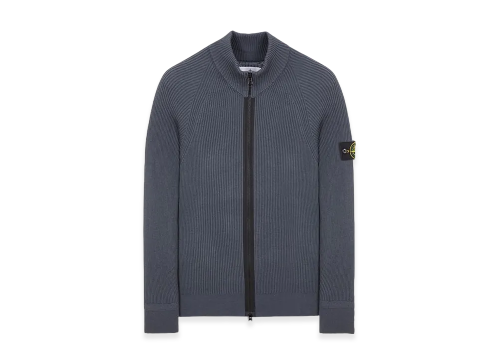 Stone Island 519C2 Wool Zipped Cardigan - 23FW "Lead"