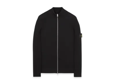 Stone Island 519C2 Wool Zipped Cardigan - 22FW "Black"