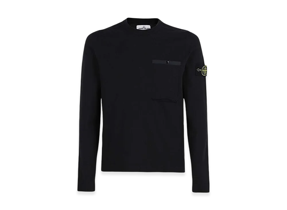 Stone Island 517B8 Pocket Crewneck Knit - 22SS "Navy Blue"