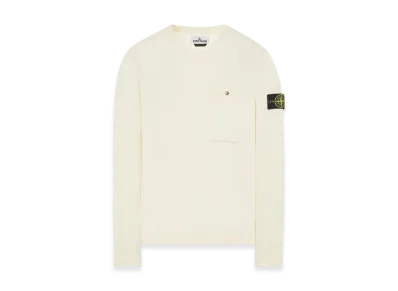 Stone Island 517B8 Pocket Crewneck Knit - 22SS "Off White"