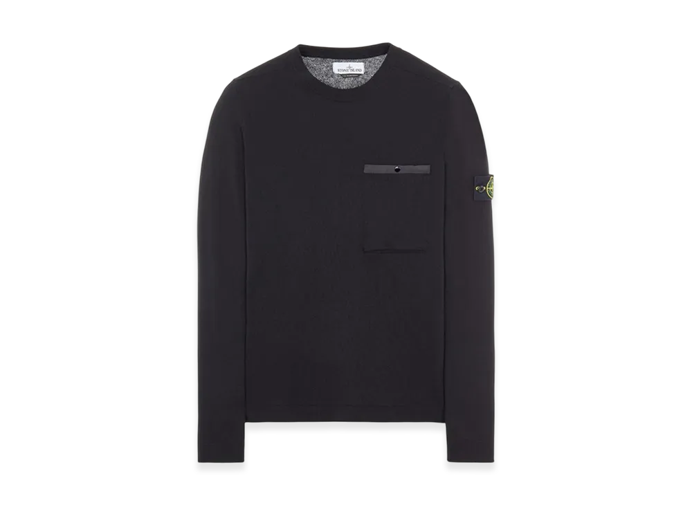 Stone Island 517B8 Pocket Crewneck Knit - 22SS "Black"