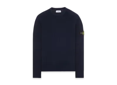 Stone Island 514D8 Soft Organic Cotton Crewneck Knit - 24SS "Blue"