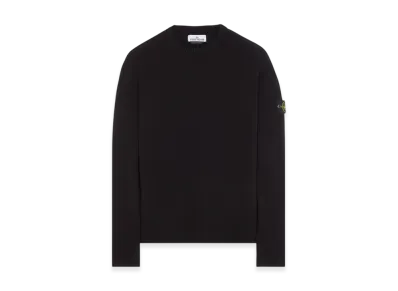 Stone Island 514D8 Ribbed Soft Cotton Crewneck Knit - 24SS "Black"