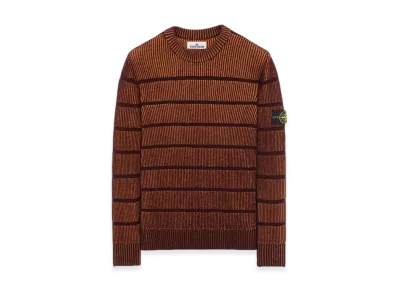 Stone Island 513D1 Stretch Wool Crewneck Knit - 23FW "Dark Burgundy"