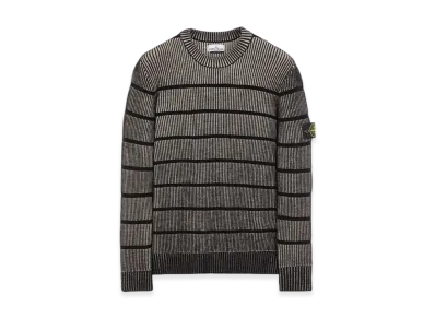Stone Island 513D1 Stretch Wool Crewneck Knit - 23FW "Black"