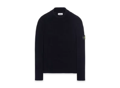 Stone Island 513A5 Mock Neck Knit - 22FW "Navy Blue"