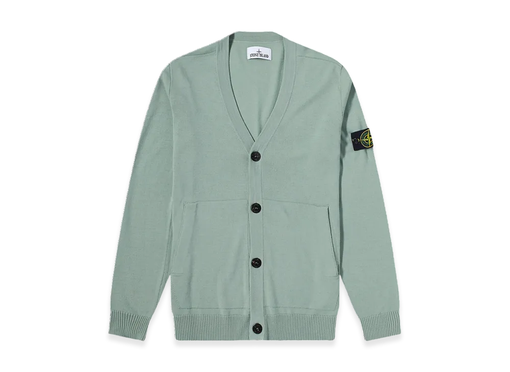 Stone Island 511C4 Light Wool Knit Cardigan - 22FW "Olive"