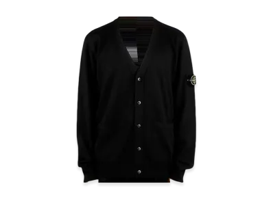 Stone Island 511C4 Compass Patch Wool Cardigan - 24FW "Black"