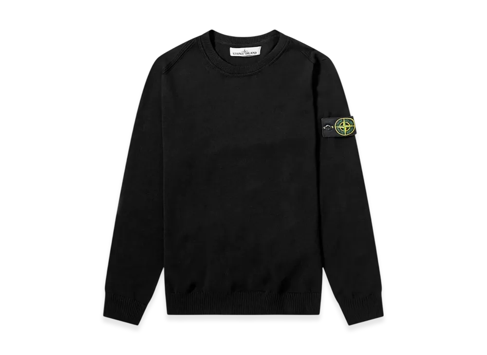 Stone Island 510B2 Soft Cotton Crewneck Knit - 20SS "Black"