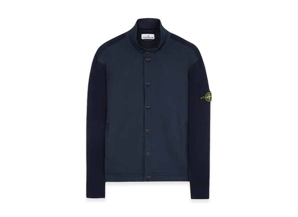 Stone Island 508D8 Badge Button Knit Cardigan - 23SS "Navy Blue"
