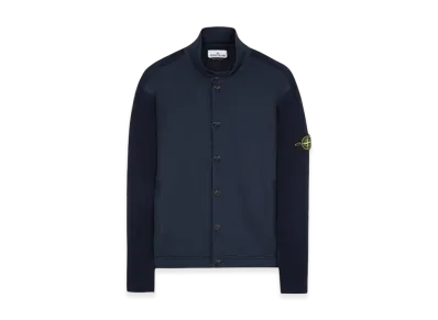 Stone Island 508D8 Badge Button Knit Cardigan - 23SS "Navy Blue"