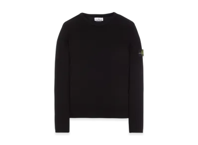 Stone Island 507D8 Ribbed Soft Cotton Crewneck Knit - 23SS "Black"
