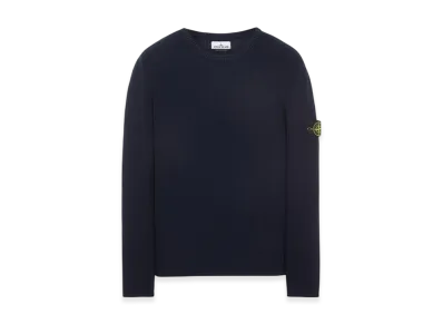 Stone Island 507D8 Ribbed Soft Cotton Crewneck Knit - 23SS "Navy Blue"