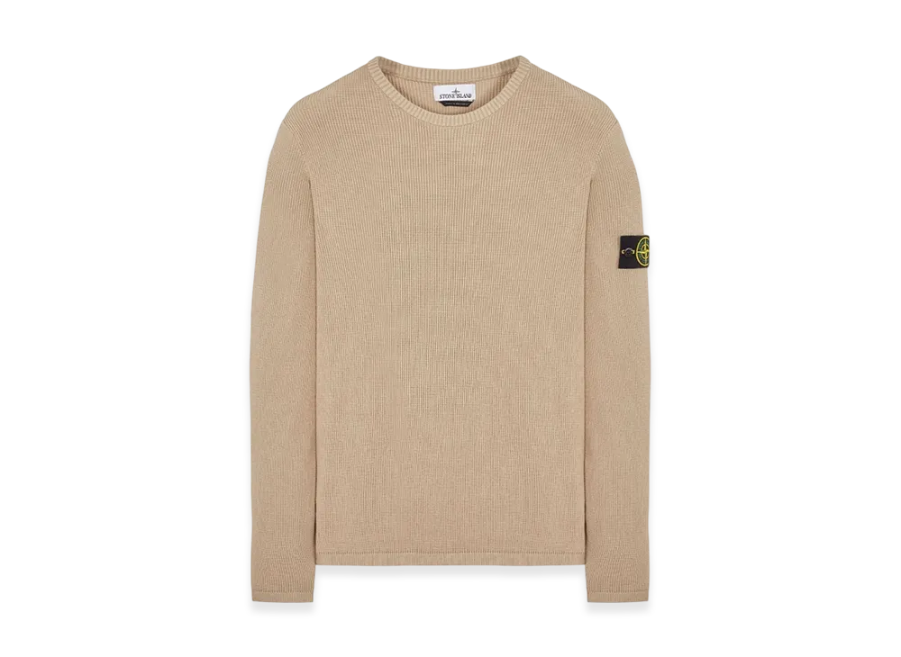Stone Island 507D8 Ribbed Soft Cotton Crewneck Knit - 23SS "Dove Grey"