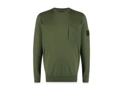 Stone Island 506A4 Shadow Project Pocket Crewneck Knit - 21SS "Olive Green"