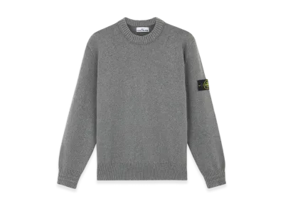 Stone Island 506A2 Winter Cotton Loose Fit Crewneck Sweater - 24FW "Dust Grey Melange"