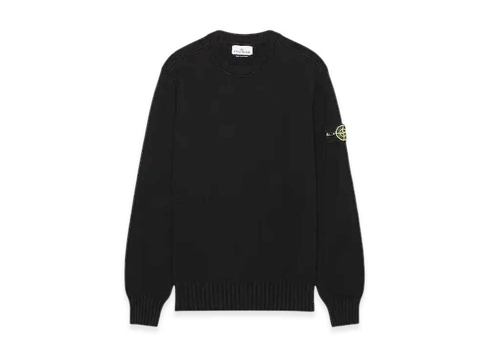 Stone Island 506A2 Winter Cotton Crewneck Knit - 23FW "Black"