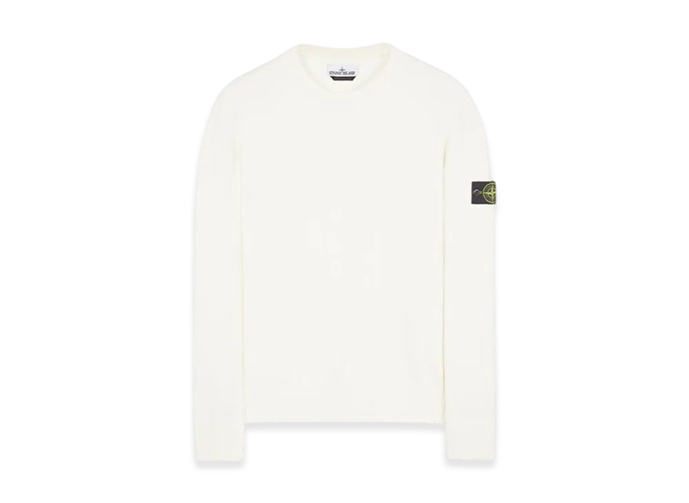 Stone Island 506A2 Winter Cotton Crewneck Knit - 23FW "Natural White"