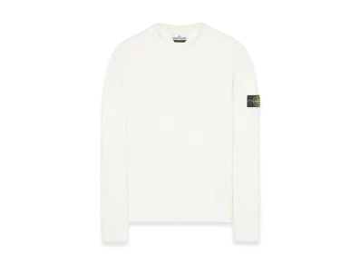 Stone Island 506A2 Winter Cotton Crewneck Knit - 23FW "Natural White"