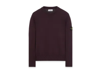Stone Island 506A2 Winter Cotton Crewneck Knit - 23FW "Dark Burgundy"