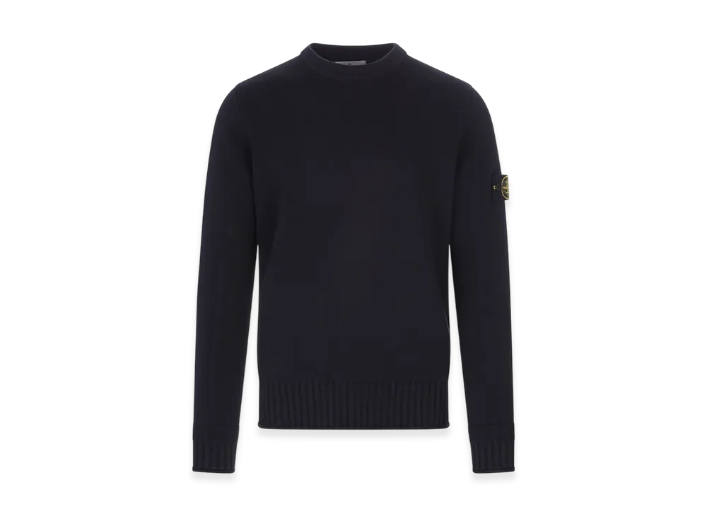 Stone Island 506A2 Winter Cotton Crewneck Knit - 22FW "Navy Blue"